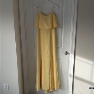 Aqua Formal Yellow Formal Dress